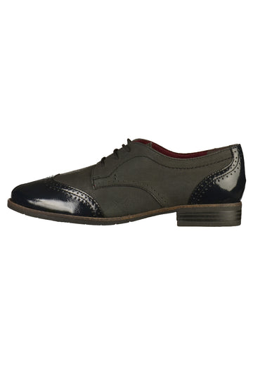 Tamaris Halbschuhe Leder/Synthetik Navy - surf4shoes