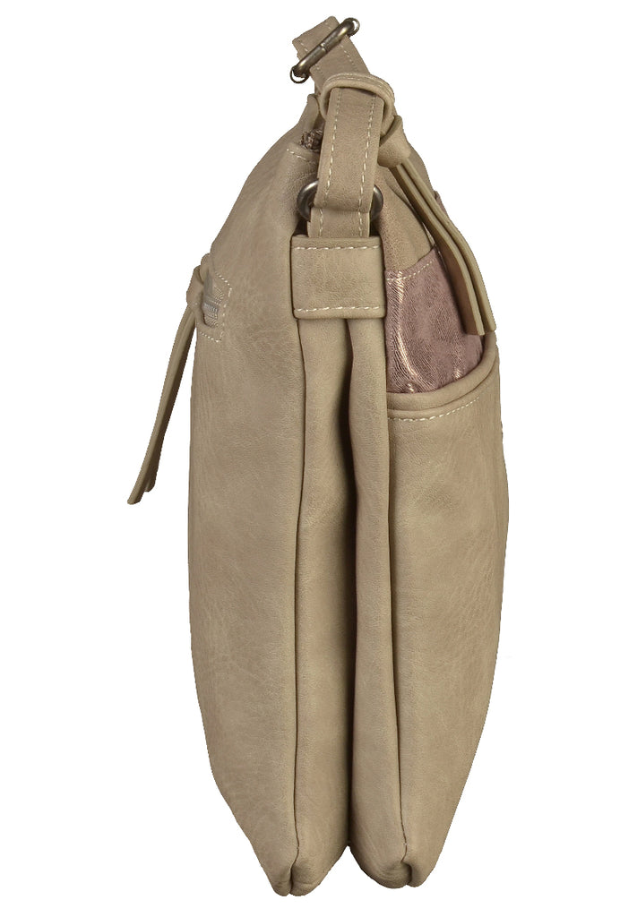 Tamaris Taschen Lederimitat Beige - surf4shoes
