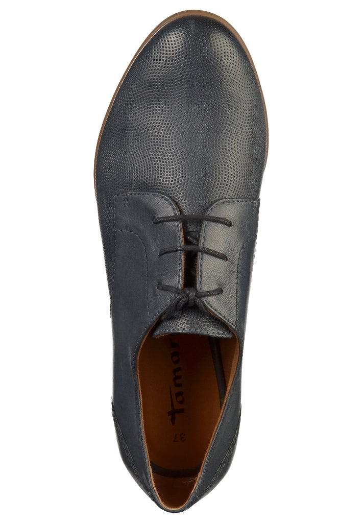 Tamaris Halbschuhe Leder Navy - surf4shoes