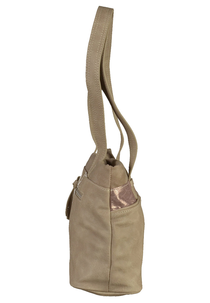 Tamaris Taschen Lederimitat Beige - surf4shoes