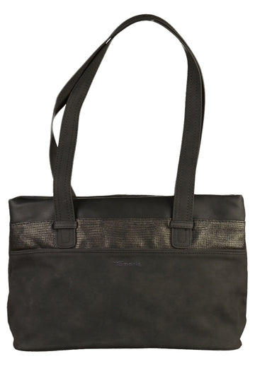 Tamaris Taschen Lederimitat Schwarz - surf4shoes