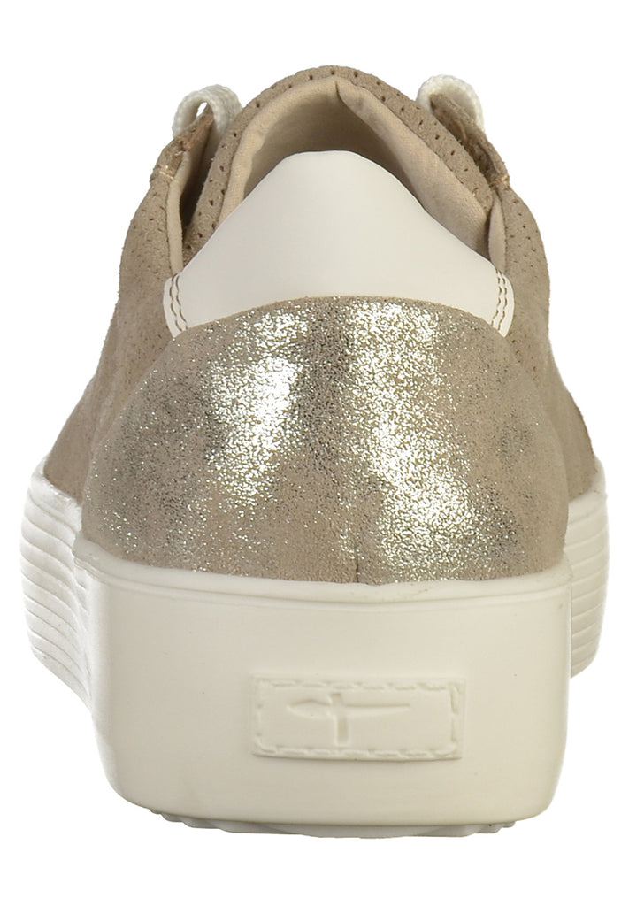 Tamaris Sneaker Leder Taupe - surf4shoes