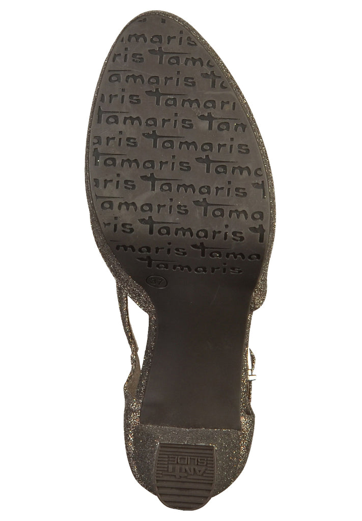 Tamaris Pumps Lederimitat Platinum - surf4shoes