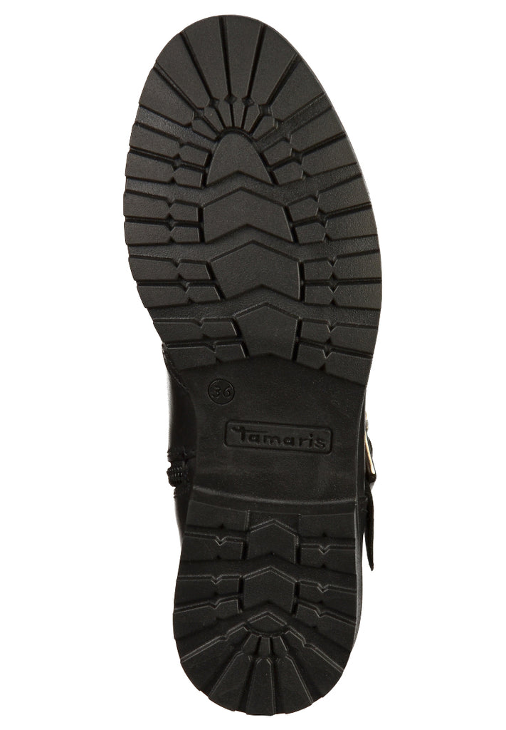 Tamaris Stiefelette Leder Schwarz - surf4shoes