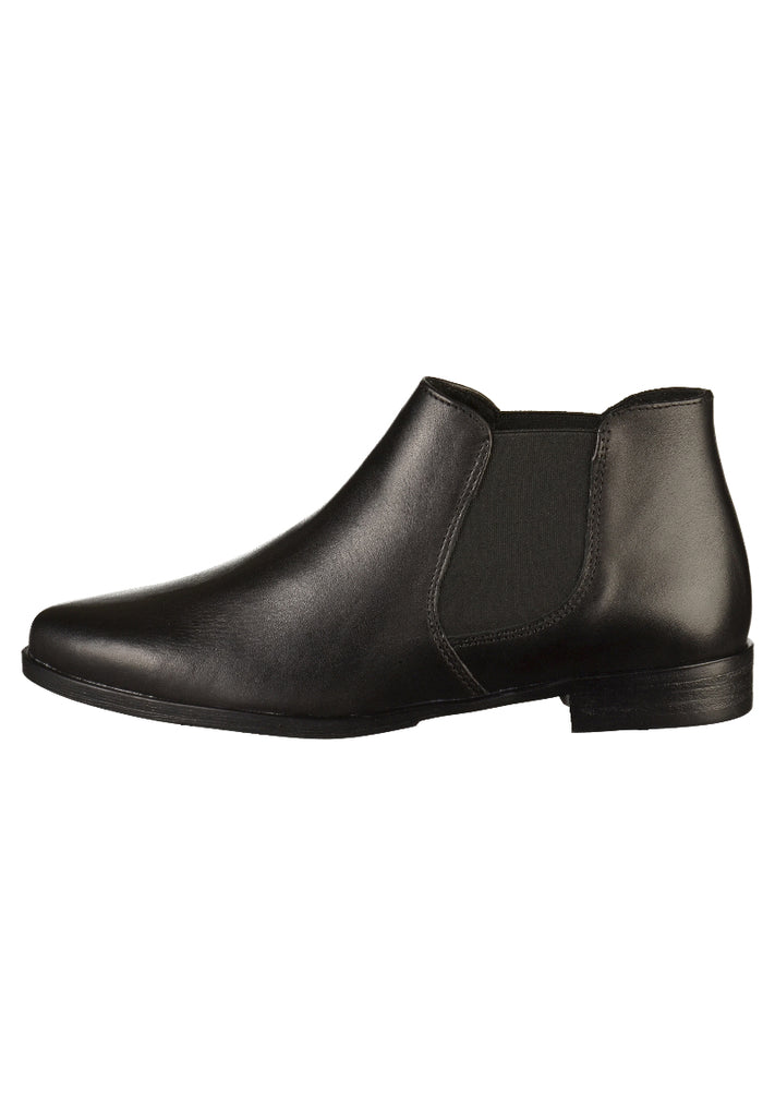 Tamaris Stiefelette Leder Schwarz - surf4shoes