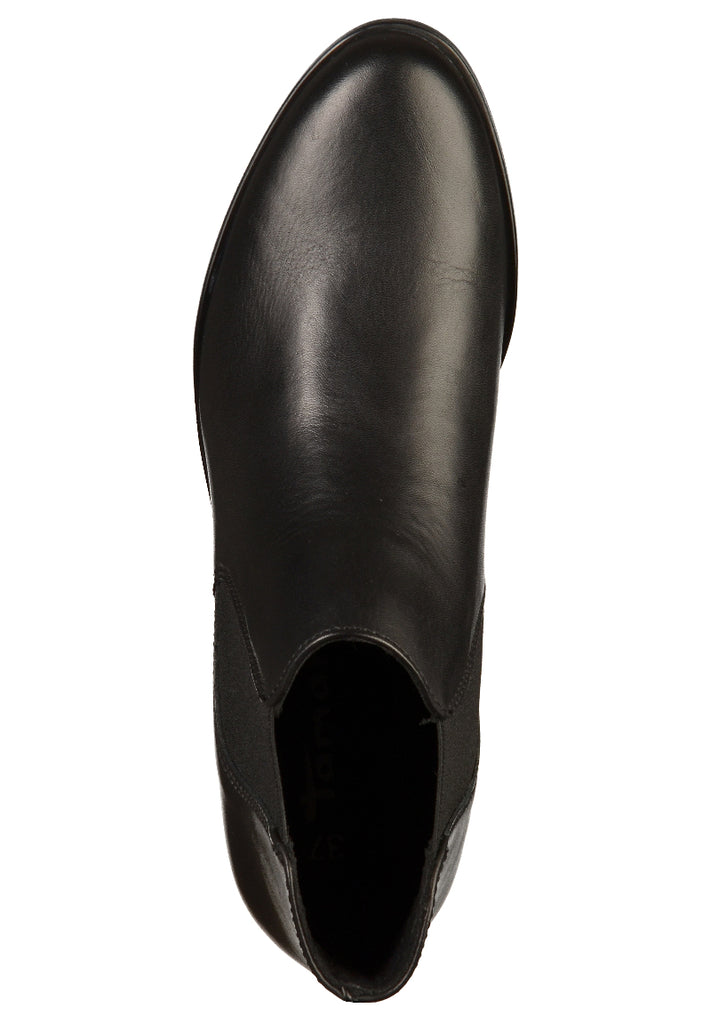 Tamaris Stiefelette Leder Schwarz - surf4shoes