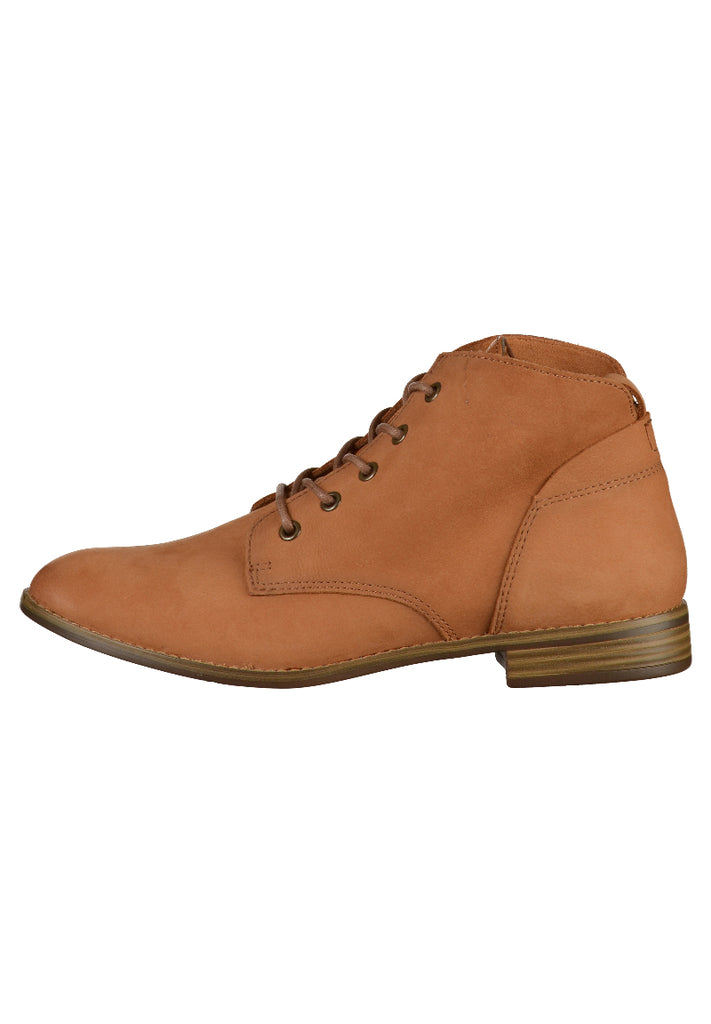 Tamaris Stiefelette Nubukleder Braun - surf4shoes