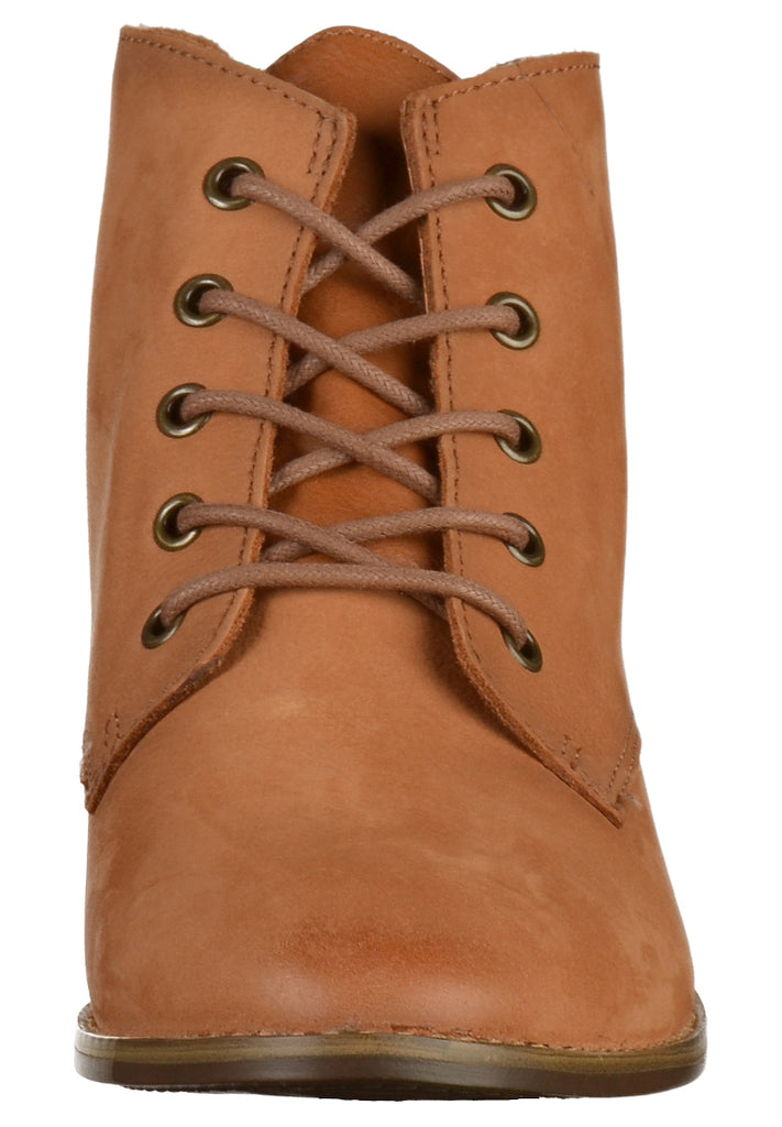 Tamaris Stiefelette Nubukleder Braun - surf4shoes