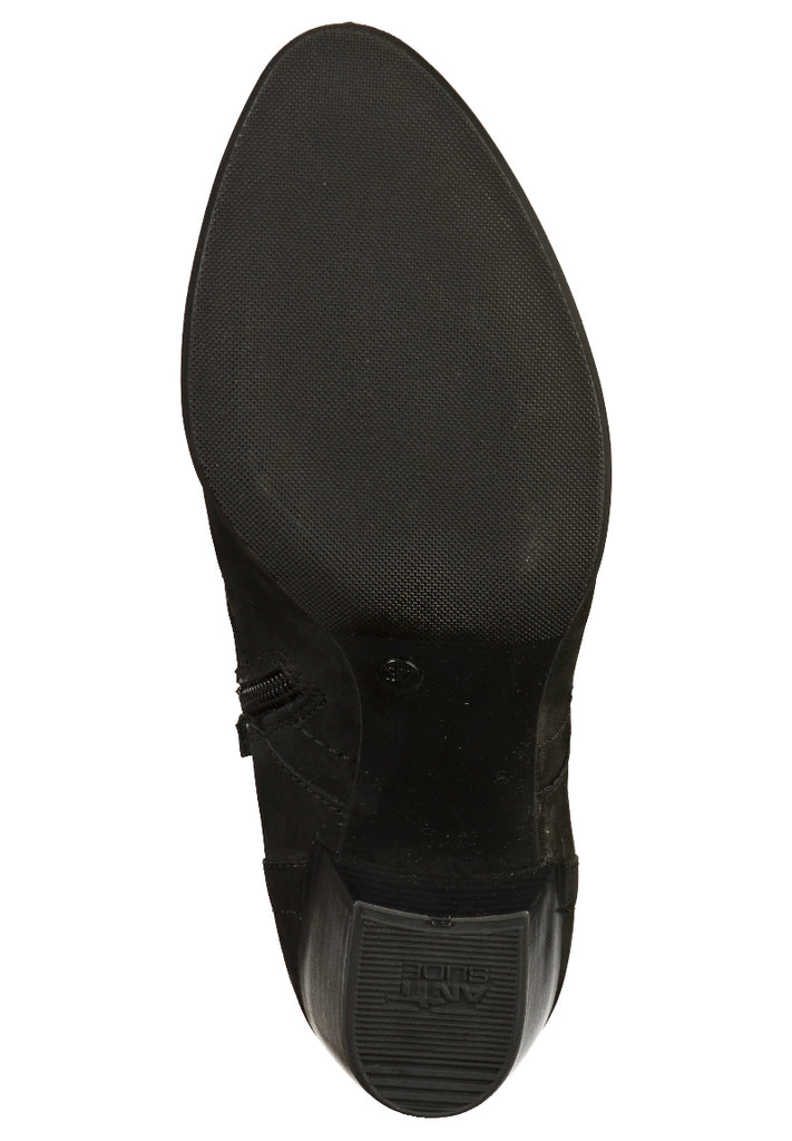 Tamaris Stiefelette Leder Schwarz - surf4shoes