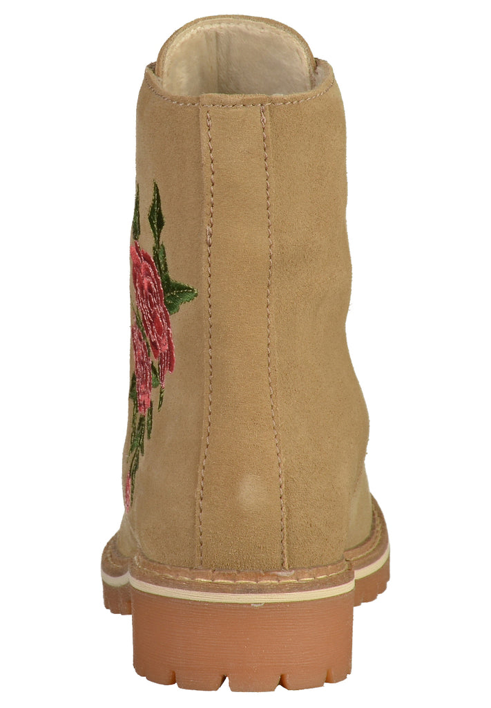 Tamaris Stiefelette Veloursleder Beige - surf4shoes