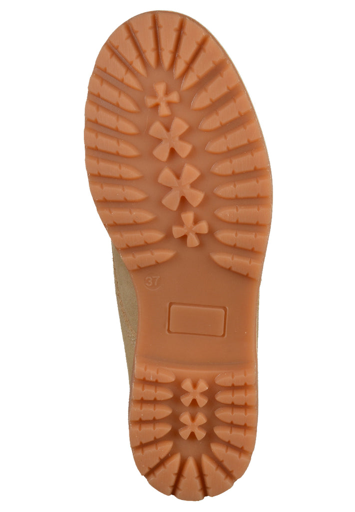 Tamaris Stiefelette Veloursleder Beige - surf4shoes