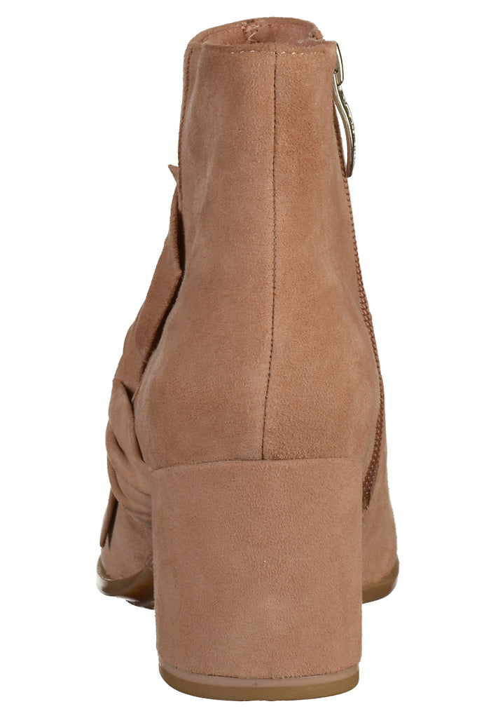 Tamaris Stiefelette Nubukleder Rose - surf4shoes