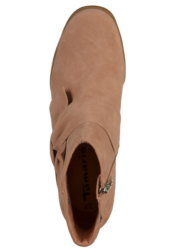 Tamaris Stiefelette Nubukleder Rose - surf4shoes