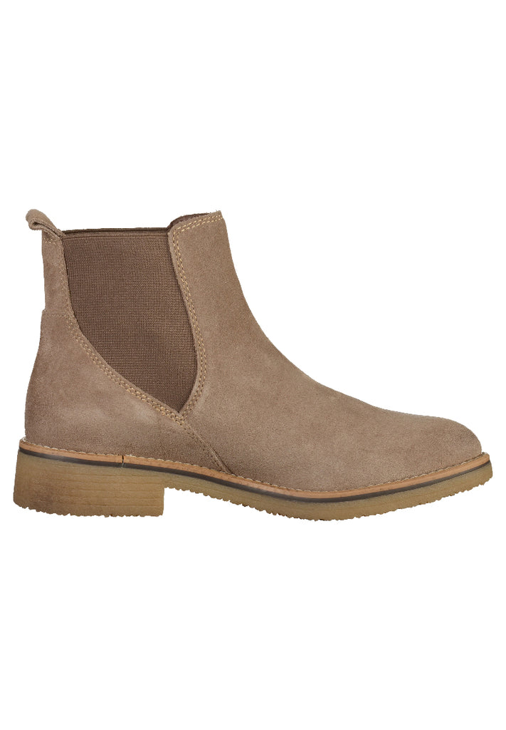Tamaris Stiefelette Veloursleder Cashmere - surf4shoes