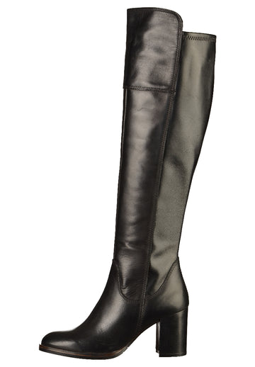 Tamaris Stiefel Leder Schwarz - surf4shoes