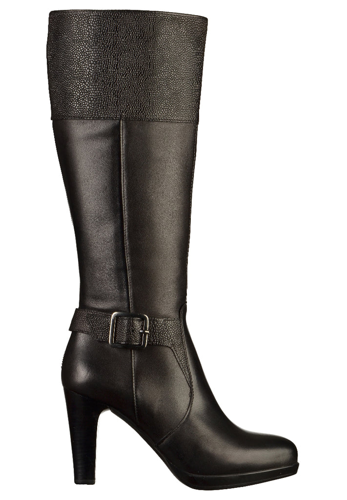 Tamaris Stiefel Leder Schwarz - surf4shoes