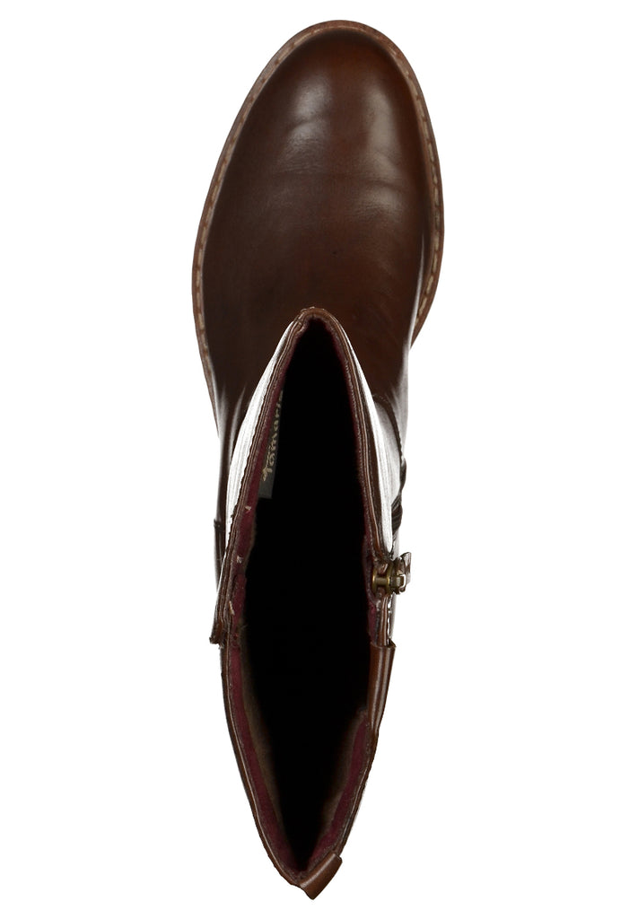 Tamaris Stiefel Leder Maroon - surf4shoes