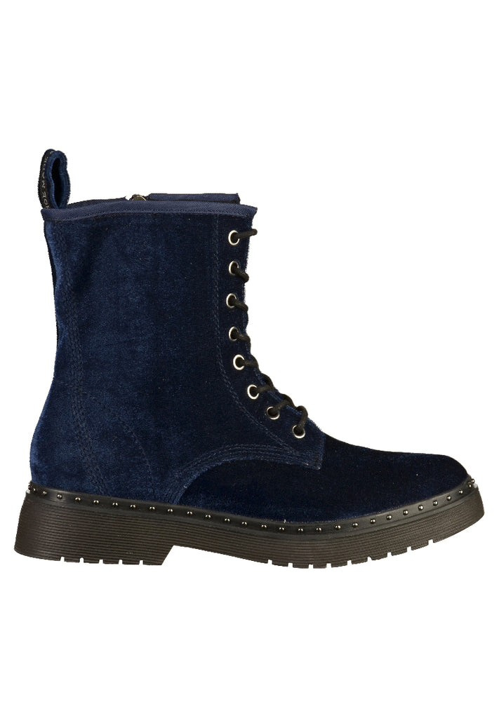 Tamaris Stiefelette Samt Navy - surf4shoes