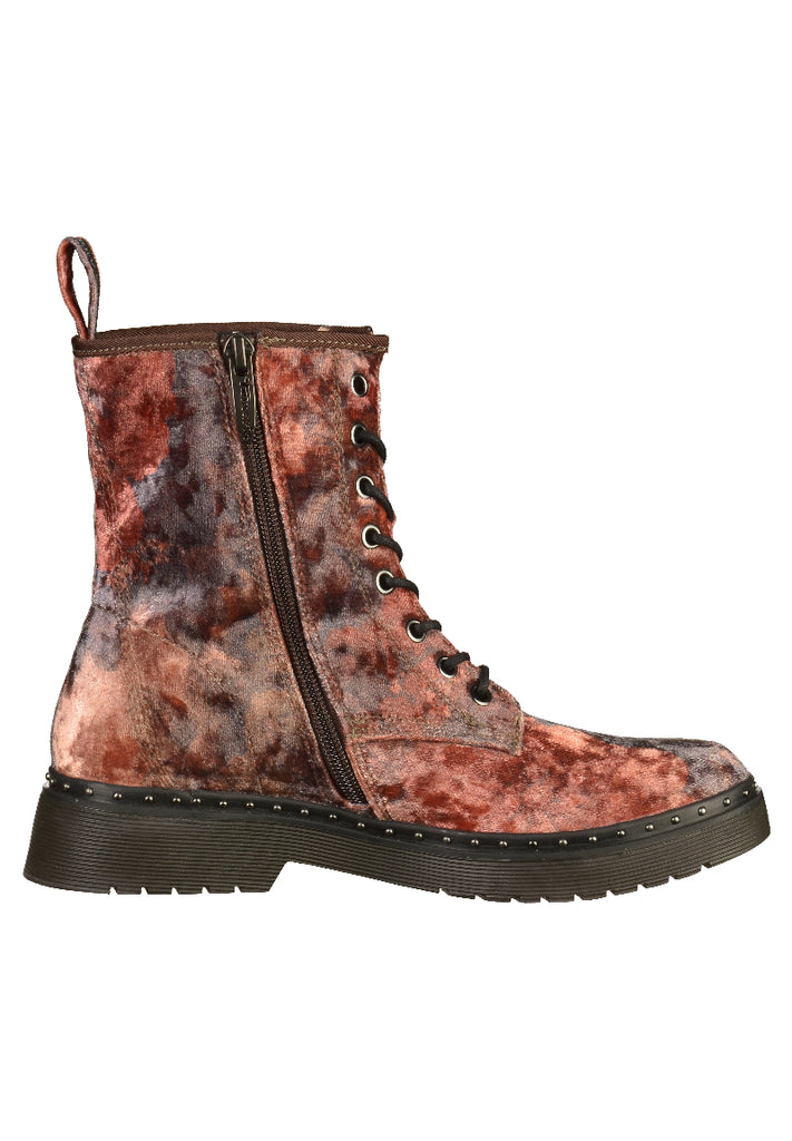 Tamaris Stiefelette Samt Rosa - surf4shoes