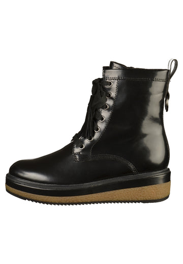 Tamaris Stiefelette Lederimitat Schwarz - surf4shoes