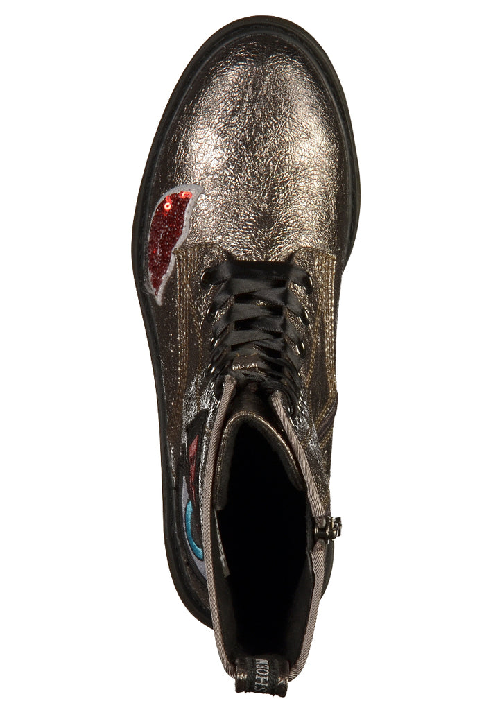 Tamaris Stiefelette Lederimitat Pewter - surf4shoes