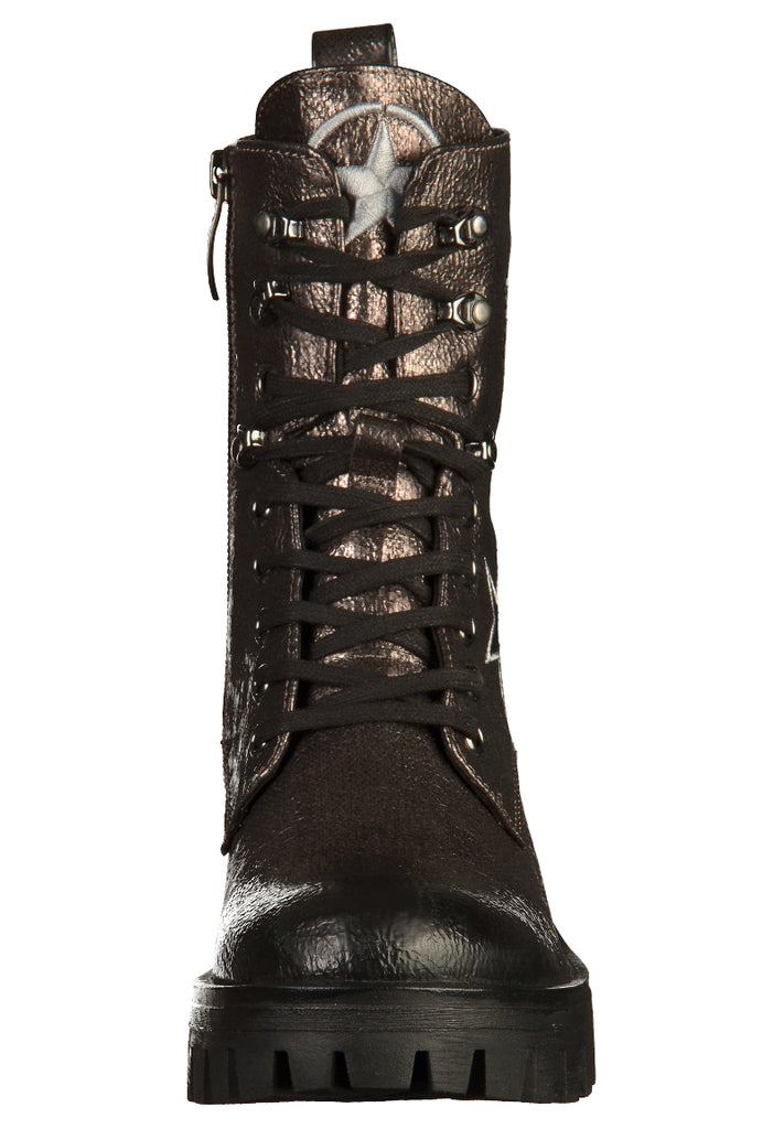 Tamaris Stiefelette Lederimitat Pewter - surf4shoes