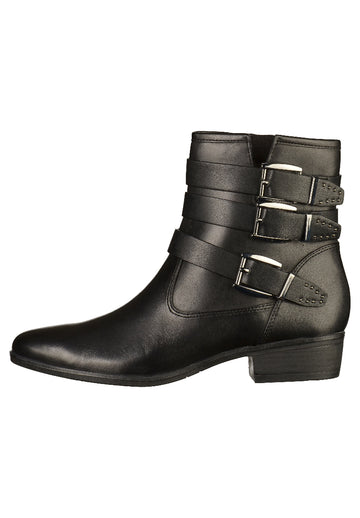 Tamaris Stiefelette Leder Schwarz - surf4shoes