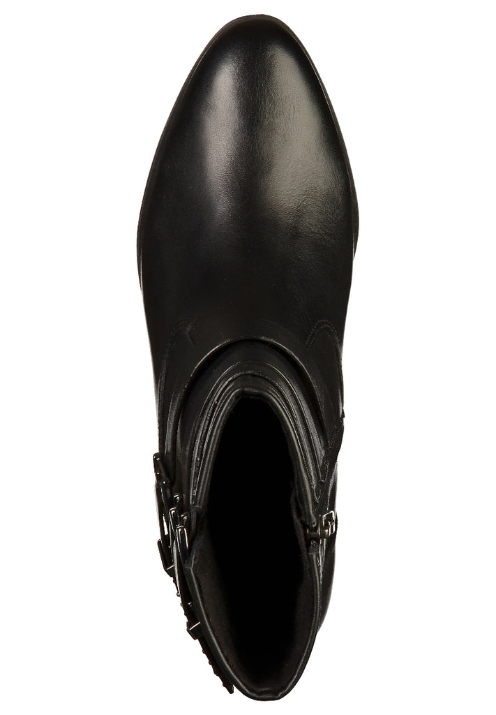 Tamaris Stiefelette Leder Schwarz - surf4shoes