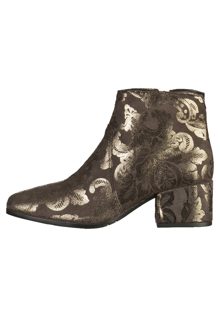 Tamaris Stiefelette Leder Anthrazit/Gold - surf4shoes