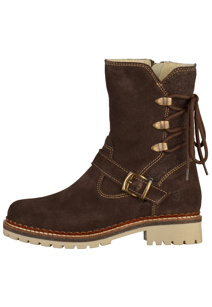 Tamaris Stiefelette Leder Mocca - surf4shoes
