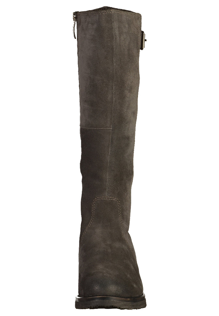 Tamaris Stiefel Veloursleder Graphite - surf4shoes