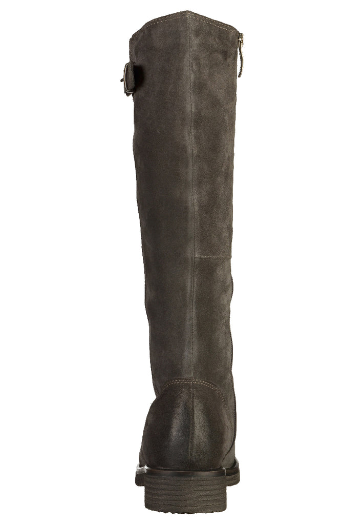 Tamaris Stiefel Veloursleder Graphite - surf4shoes