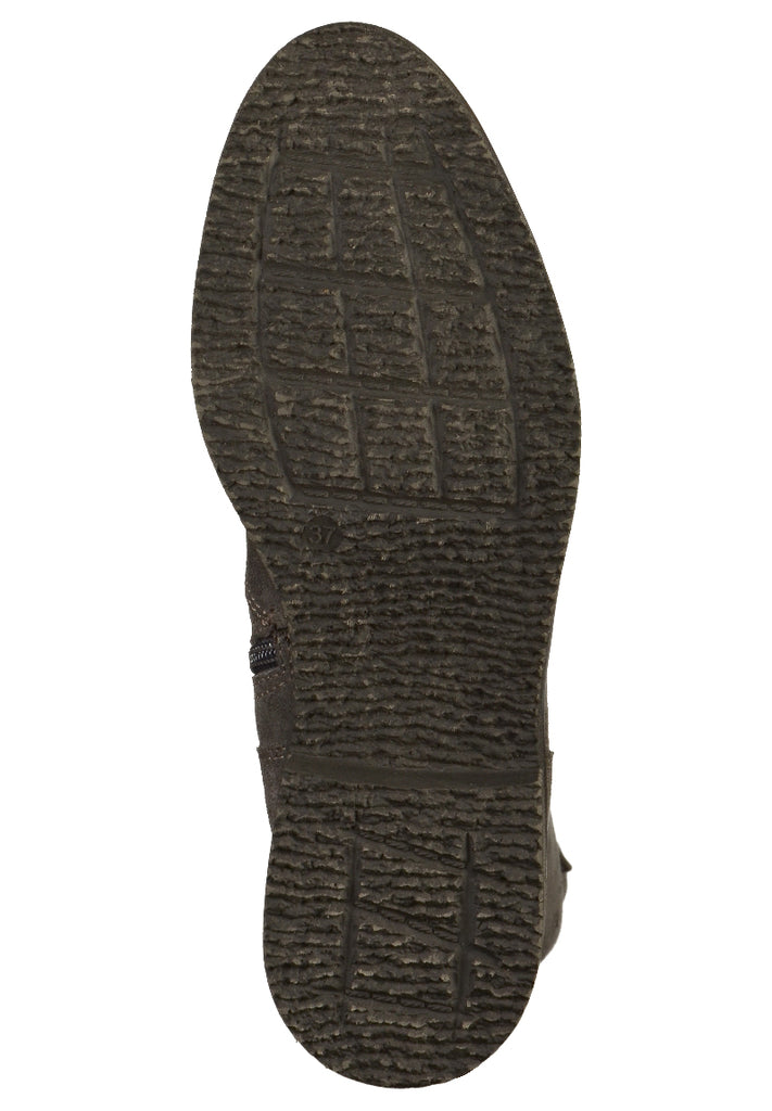 Tamaris Stiefel Veloursleder Graphite - surf4shoes