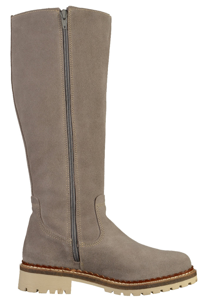 Tamaris Stiefel Veloursleder Grau - surf4shoes