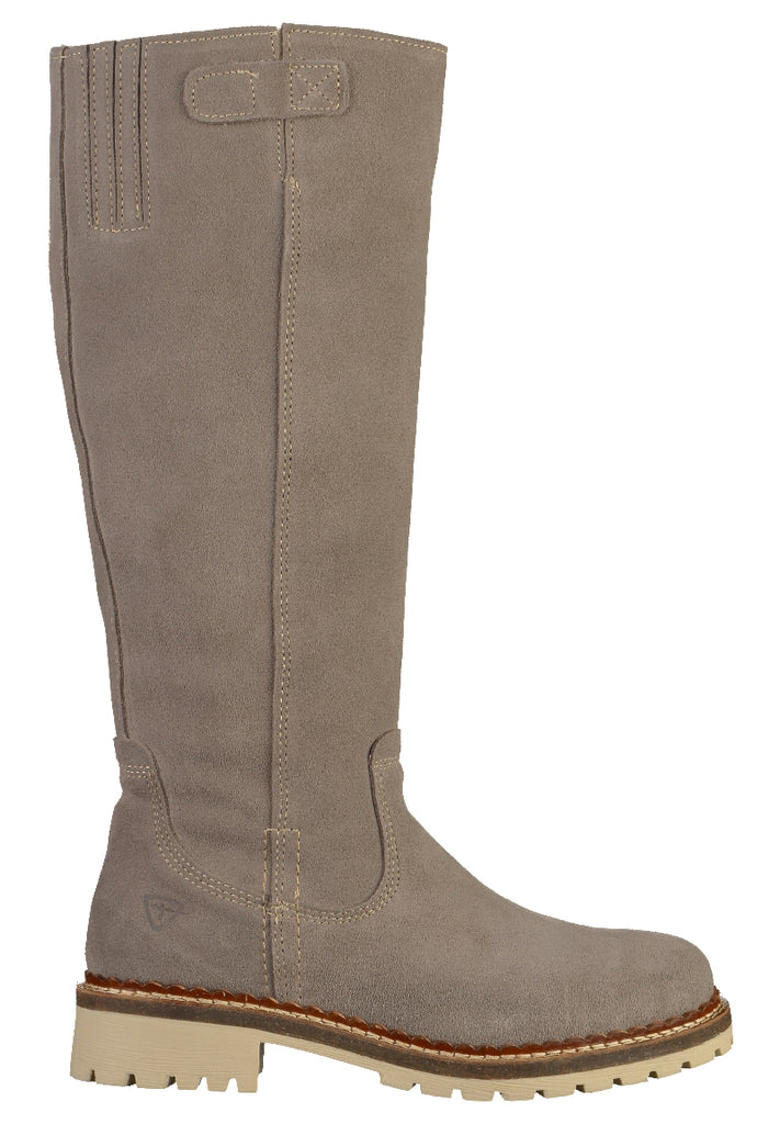 Tamaris Stiefel Veloursleder Grau - surf4shoes