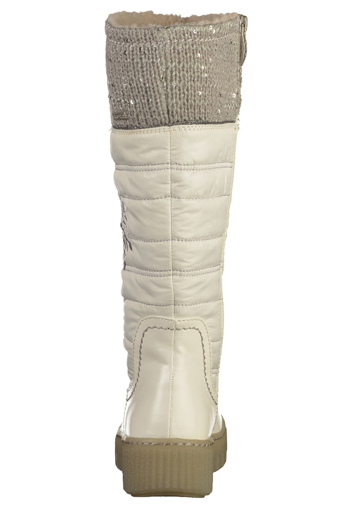 Tamaris Stiefel Lederimitat Weiß - surf4shoes