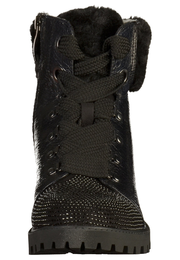 Tamaris Stiefelette Lederimitat Schwarz - surf4shoes