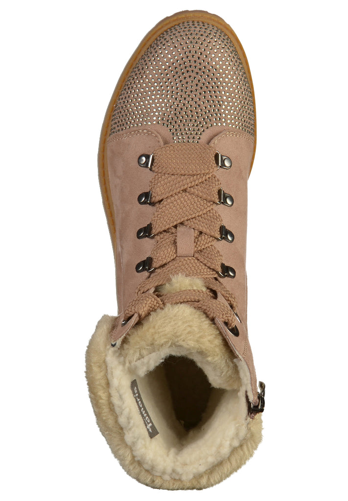 Tamaris Stiefelette Lederimitat Truffle - surf4shoes