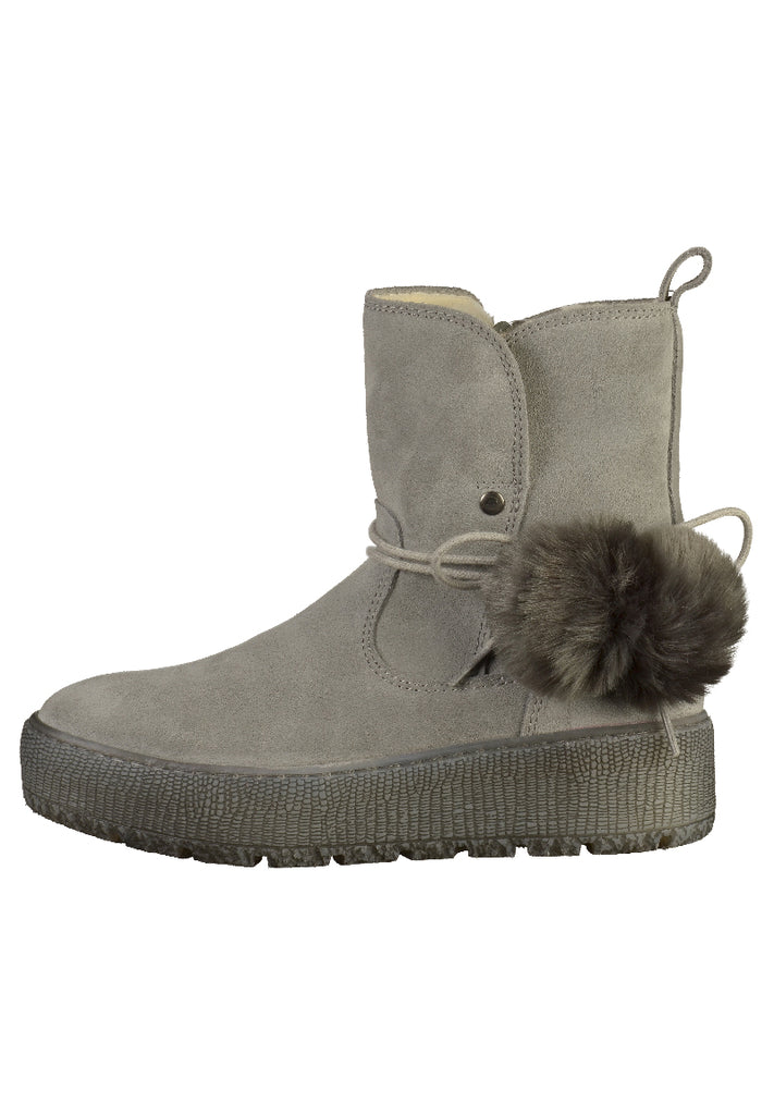 Tamaris Stiefelette Veloursleder Grau - surf4shoes