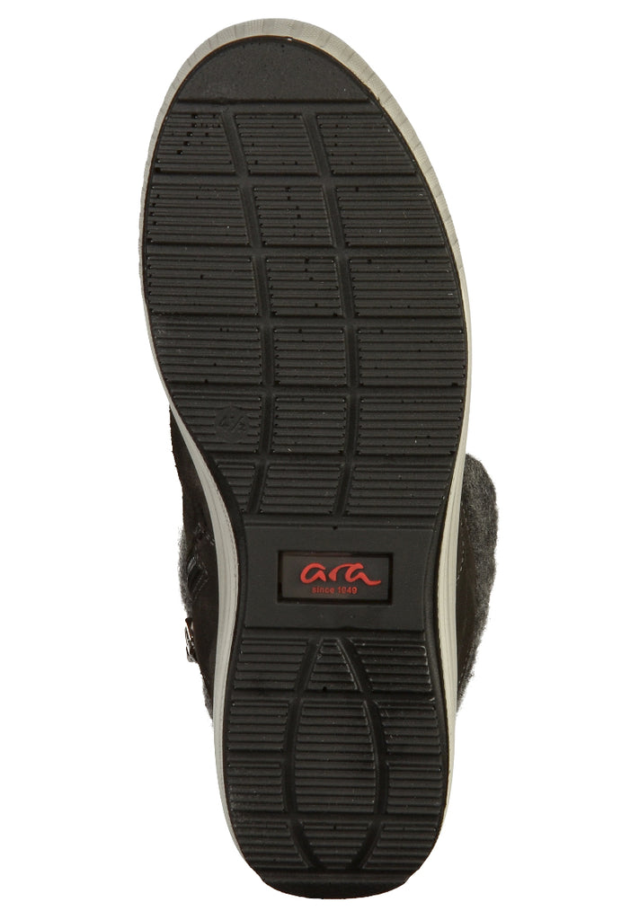 ara Stiefelette Veloursleder Braun/Grau - surf4shoes