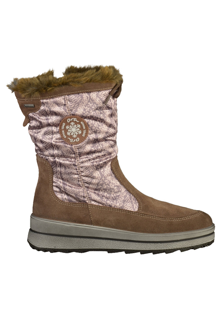 ara Stiefelette Veloursleder Braun - surf4shoes