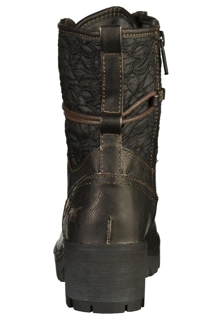 Mustang Stiefelette Lederimitat Dunkelgrau - surf4shoes