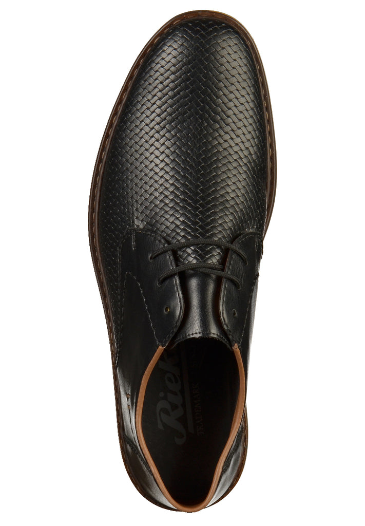Rieker Halbschuhe Lederimitat Schwarz - surf4shoes