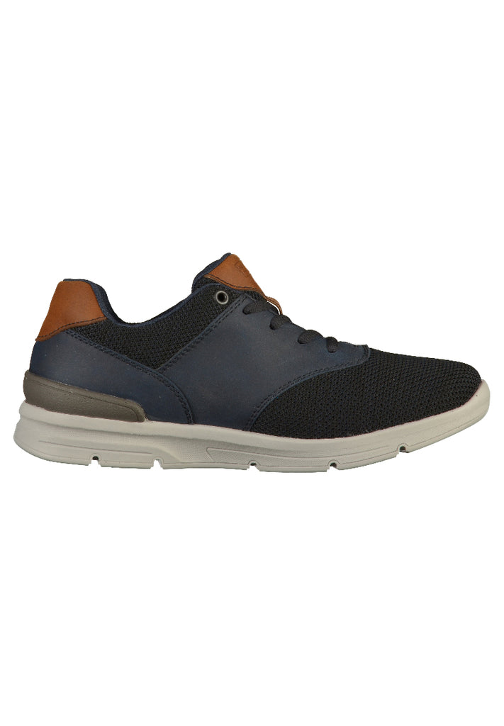 Rieker Sneaker Lederimitat Schwarz - surf4shoes