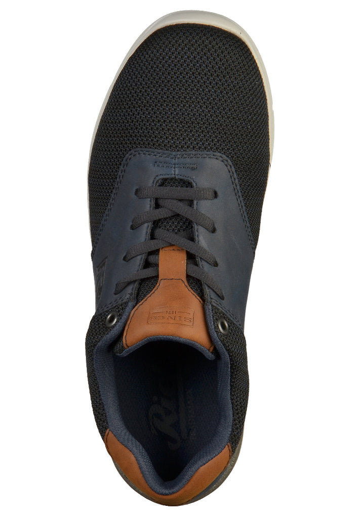 Rieker Sneaker Lederimitat Schwarz - surf4shoes