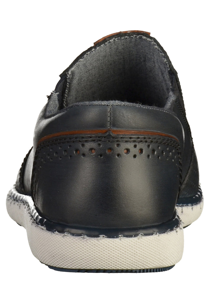 Rieker Slipper Leder Blau - surf4shoes