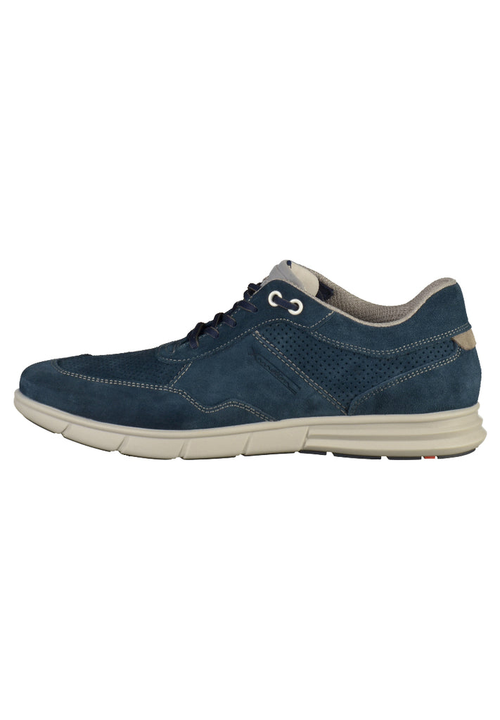 Lloyd Halbschuhe Leder Blau/Grau - surf4shoes