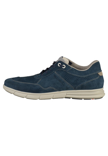 Lloyd Halbschuhe Leder Blau/Grau - surf4shoes