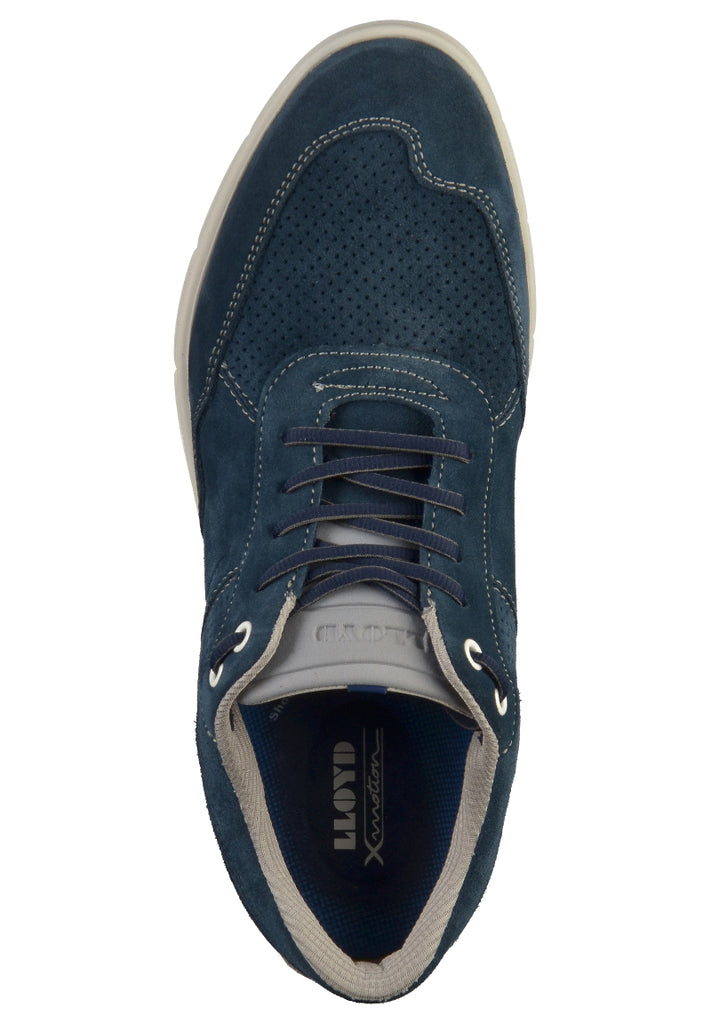 Lloyd Halbschuhe Leder Blau/Grau - surf4shoes