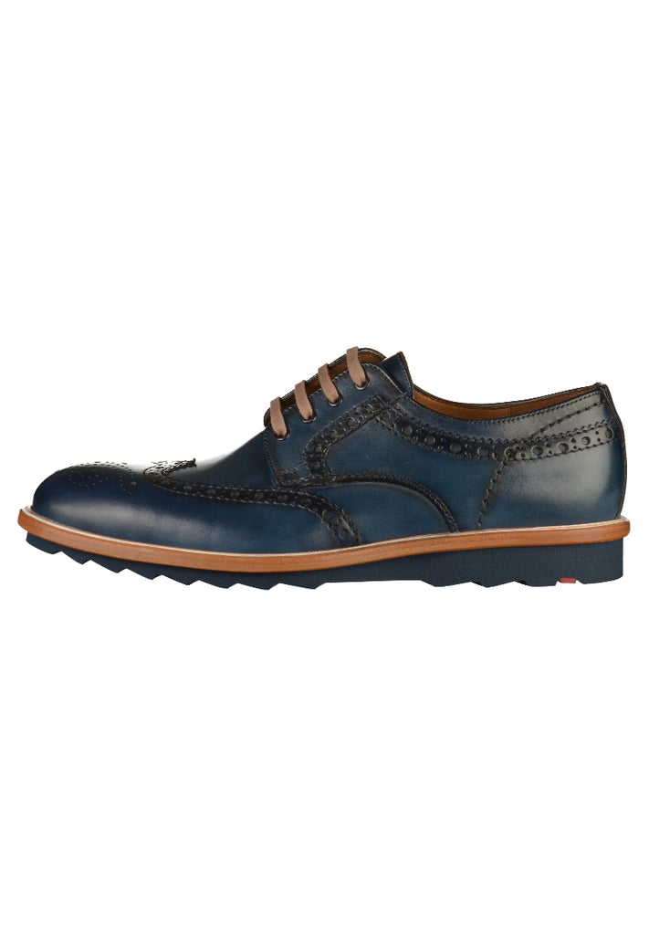 Lloyd Halbschuhe Leder Blau - surf4shoes